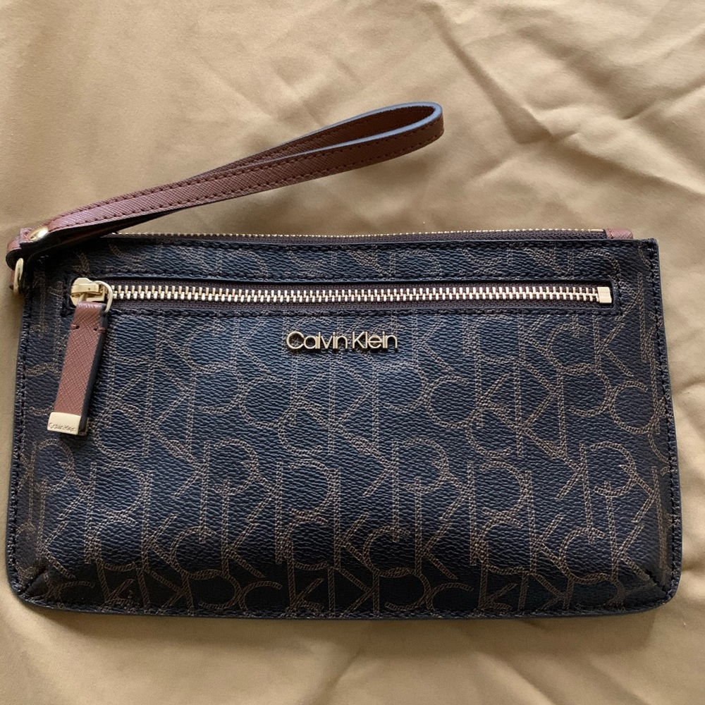 Sold Calvin Klein Large Signature Wristlet